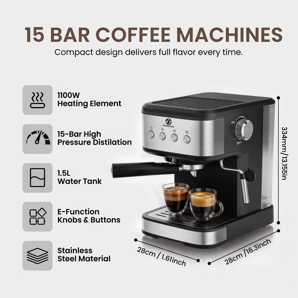 SUPERLEX Semi Automatic Italian Coffee Machine