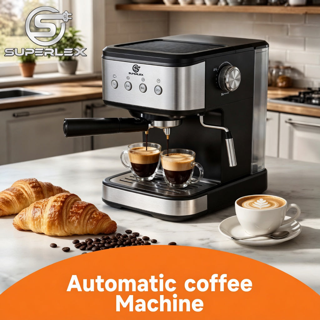SUPERLEX Semi Automatic Italian Coffee Machine